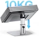 Подставка для ноутбука Baseus Metal Adjustable Laptop Stand (регулировка высоты и угла). Silver - изображение 4
