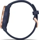 Смарт-годинник Garmin vivomove 3S Rose Gold Stainless Steel Bezel w. Navy and Silicone B. (010-02238-03) - изображение 3