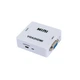 Перехідник з VGA на HDMI зі звуком MiNi VGA2HDMI Білий, конвертер vga to hdmi (1008560-White) - зображення 2