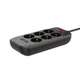 Сетевой фильтр удлинитель 6 розеток с 4 USB 2м с защитой с заземлением Ldnio 2500W 10A BOX Черный - изображение 7