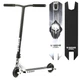Трюковый самокат Best Scooter Warrior Т-30401 с рулевой системой HIC, колеса 120 мм + 2 пеги, Черно-серебристый - изображение 1