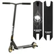 Трюковый самокат Best Scooter Warrior Т-50615 с рулевой системой HIC, колеса 120 мм + 2 пеги, Черно-золотистый - изображение 1