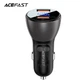 Зарядное устройство ACEFAST 2хUSB 45W QC Metal Digital Display Black (DISPLAY CAR CHARGER_B7) - изображение 4