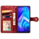 Шкіряний чохол-книжка GETMAN Gallant (PU) для Xiaomi Redmi Note 9/Redmi 10X Червоний - изображение 3