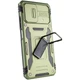 Ударостійкий чохол Camshield Army Ring для Xiaomi Poco X5 Pro 5G / Note 12 Pro 5G Оливковий/Army Green - изображение 4
