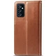 Шкіряний чохол-книжка GETMAN Gallant (PU) для Samsung Galaxy M34 5G Коричневий - изображение 4