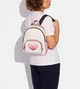 Рюкзак шкіряний Coach Court Backpack Chalk Multi 34171667bl - зображення 4