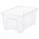 Контейнер IKEA SAMLA прозорий 28х20х14 см / 5 л 701.029.72 - зображення 1