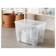 Контейнер без кришки IKEA SAMLA прозорий 56x39x42 см 65 л 001.029.75 - зображення 2
