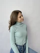 Женская водолазка Accorddream гольфик мятный рубчик One Size 42-46 - изображение 1