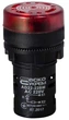 Сигнализатор звуковой (зуммер) 22мм красный LED 220V АC [A0140030159] AD22-22 BM/r АСКО - изображение 1