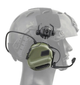 Наушники активные тактические на шлем под рейлы олива Active Helmet Headset Olive - изображение 5