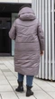 Женское пальто зимнее удлинённая с капюшоном MODA 200107 50 Графитовый (М-200107/2 B ) - изображение 6