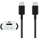 Кабель Universal для Samsung DP-DG977 Type-C- Type-C 3A 25 Вт поддержка Super Fast Charging для Galaxy Note 10/S10 Черный - изображение 1