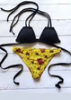 Роздільний чорний купальник з квітковим принтом Asos Swim 8608 XXS (38) - зображення 1