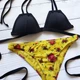 Роздільний чорний купальник з квітковим принтом Asos Swim 8608 XXS (38) - зображення 5