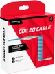 Кабель HyperX USB Type-C - Type A Coiled Cable 1.37 м Light-Blue/White (6J680AA) - зображення 3