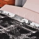Плед покривало Kassandra 150x200 см бавовняне TM IDEIA чорний - зображення 7
