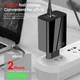 Зарядний пристрій Linktech GaN 65W Швидка зарядка Black Адаптер для заряджання Блок живлення для телефону, планшета та ноутбука - зображення 2