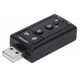 Звуковая плата USB 7.1 Manhattan 152341 3D Surround RTL Plug-and-Play Black - изображение 1
