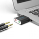 Звуковая плата USB Vention VAB-S17-B Audio USB – 2х3.5 мм jack Metal - изображение 3