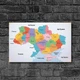 Деревянный Постер THEGRAVIX "Карта Украины Цветная" - 27 х 17 см А4 формат (03362) - изображение 4