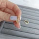 Серьги кольца для хряща 10 мм (пара) DeKolie MK1211-7 золотой - изображение 3