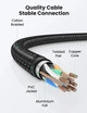 Высокоскоростной патч корд Ugreen NW190 2 метра сетевой кабель 40 Гбит\с Ethernet RJ45 Cat 8 плоский - изображение 5