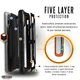 Чехол противоударный UAG Monarch (Original) для Iphone X/XS/10 Black IPHX-M-BLK - изображение 3