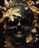 Картина за номерами з Металізованими фарбами та Галерейною натяжкою 40х50 см Create Me Золотий череп (CMGM-0689) - зображення 2