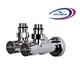 Кран вентильный угловой с американкой SOLOMON LUX 1/2″ CHROM 7777 (2шт.КОМПЛЕКТ) - изображение 2