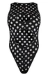 Боди однотонный с вырезами PrettyLittleThing Черный 11020 XS (40) - изображение 5