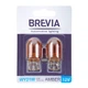 Лампа розжарювання Brevia WY21W 12V 21W жовта для авто поворотник світильник 2шт (LI-D_22-O) - зображення 1