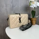 Модная женская мини сумочка клатч YSL экокожа, стильная сумка на плечо стеганная - зображення 9