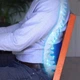 Подушка ортопедичная поясничная Back Support Pillow Comfy Curve с эффектом памяти Grey/Blue - изображение 6