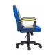 Кресло игровое GT Racer X-1414 Blue/Yellow - изображение 3