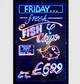 Флуоресцентна дошка Fluorescent Board WITH STAND 50*70 см, фломастер, серветка - зображення 4