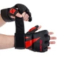 Рукавички для змішаних єдиноборств Zelart Fight Gear Heroe 8355 розмір XL Black-Red - зображення 1