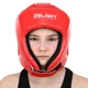Шлем боксерский открытый с усиленной защитой макушки Zelart Fight Gear Heroe 8268 размер L Red - изображение 5