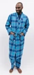 Халат чоловічий Cyberjammies Felix 6935 S Синій у клітку (5051877471740) - зображення 2