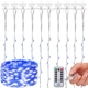 Гирлянда водопад (штора) Springos 3 x 3 м 300 LED Pilot USB CL4024 Blue - изображение 10