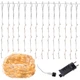 Гирлянда водопад (штора) Springos 2 x 2 м 400 LED CL0097 Warm White - изображение 9