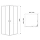 Душова кабіна RJ Velum 80x80 см 80RZ082 - зображення 2