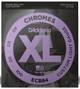 Струни для бас-гітари D'Addario ECB84 XL CHROMES BASS CUSTOM LIGHT (40-100) - зображення 1