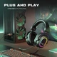 Накладные геймерские наушники Fifine H6 со съемным микрофоном и RGB подсветкой Игровая гарнитура - изображение 4