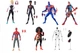 Человек-паук: Сквозь Вселенную набор 7 главных героев Marvel Legends Spider-Man: Across the Spider-Verse Hasbro - изображение 1