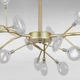 Люстра потолочная молекула Light House&nbsp;LS-17126-27 GD+CL золото, плафоны&nbsp;прозрачные - изображение 2