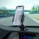 Автотримач для телефона HOCO CA82 Just fast suction cup car holder Black - изображение 7