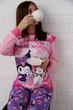 Детская пижама для девочек Китти Куроми Kitty Kuromi | светится в темноте | 5 года рост 104-110см | цвет розовый - изображение 12