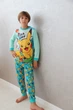 Детская пижама для мальчиков покемон Пикачу pokemon Pikachu | светится в темноте | 5 года рост 104-110см | цвет ментол - изображение 1